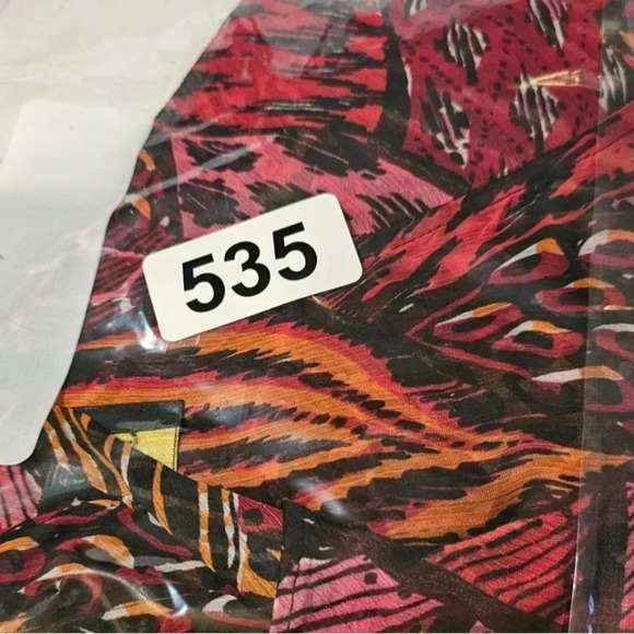 Bob Mackie Wearable Art Open Front Flowing Sleeveless Kimono BOHO Hippie - Picture 8 of 8